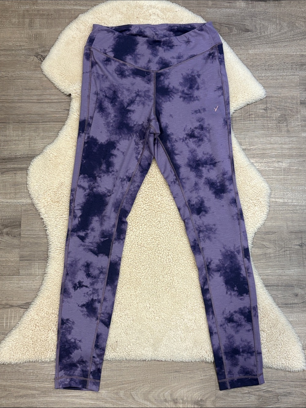 Indyeva Perna Tie Dye leggings, purple, small